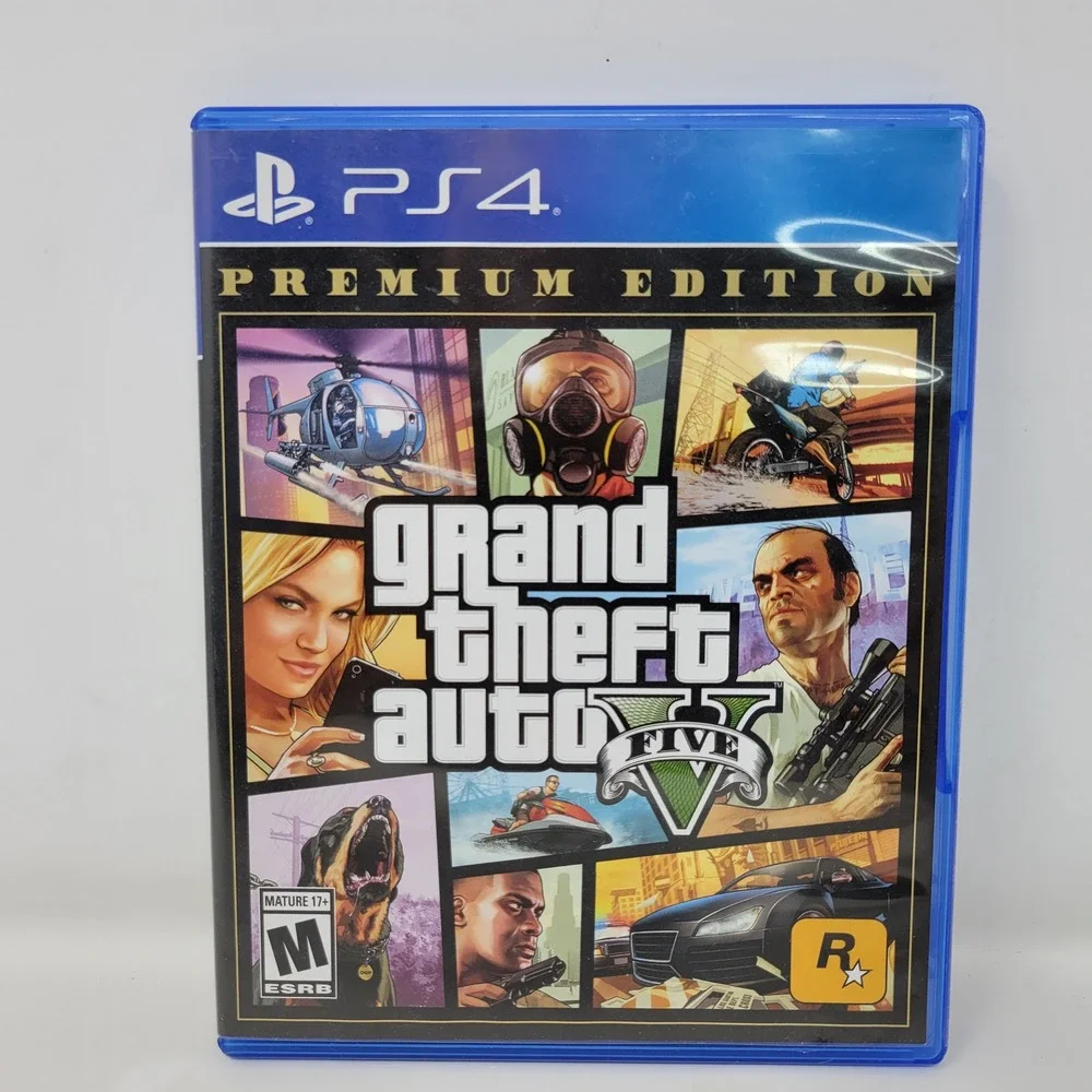 Grand Theft Auto V Premium Edition Sony‎ PlayStation 4 PS4 GTA 5 CIB